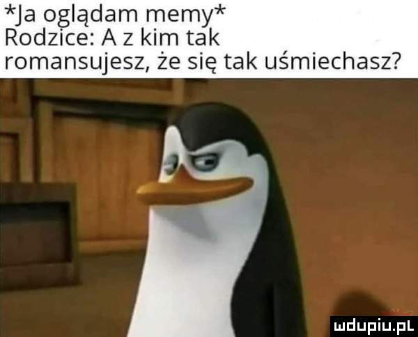 ja oglądam memy rodzice a z kim tak romansujesz że się tak uśmiechasz k