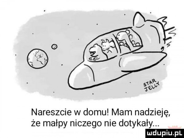 nareszcie w domu mam nadzieję że małpy niczego nie dotykały. ludu iu. l