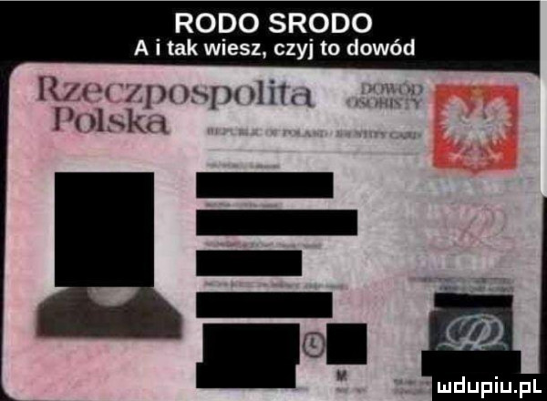 rodo srodo a i tak wiesz. czyj to dowód r r. z my umd l laku. l v