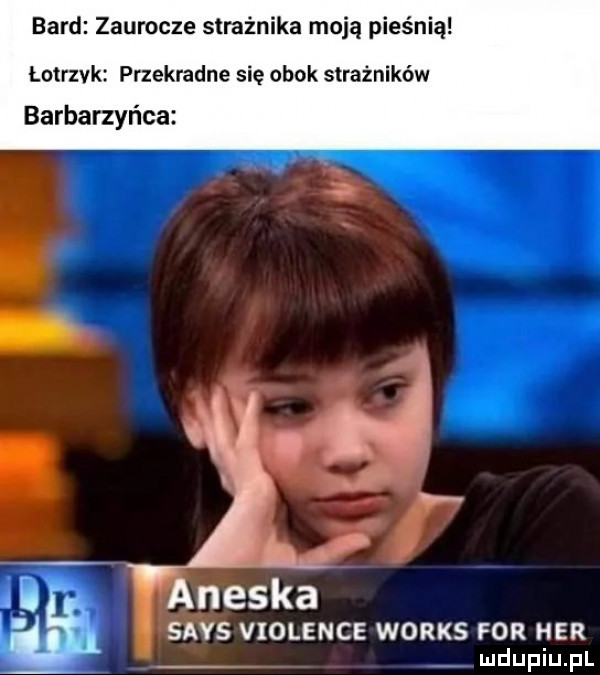 bard zaurocze strażnika moją pieśnią łotrzyk przekradne się obok strażników barbarzyńca saks violence works for her