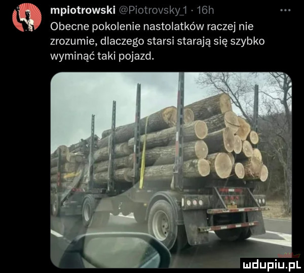 mplotrowskl piotrovskyj   h g obecne pokolenie nastolatków raczej nie zrozumie dlaczego starsi starają się szybko wyminąć taki pojazd
