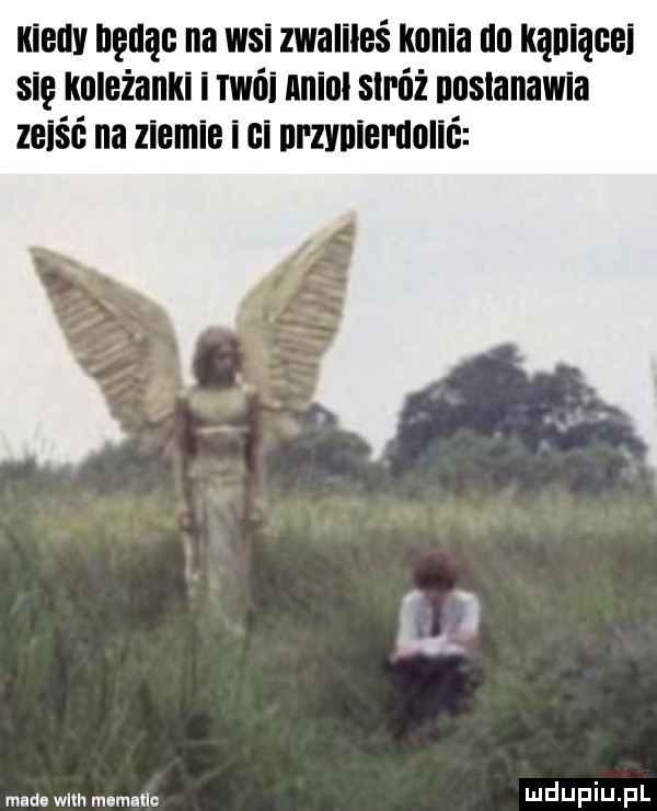 kiedy nam na wsi zwaliłeś konia uu kąniącei się koleżanki i mai nniol stróż noslanawia zejść na ziemie i ci urzvuieruolić l mad wam mumnue mduplu pl