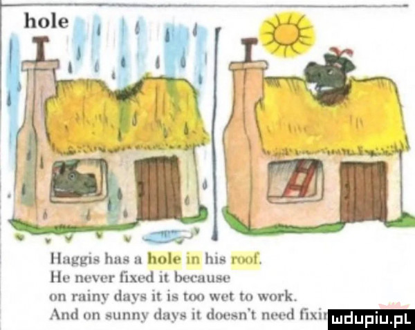 haggis has u hole m his mall hu nw var ﬁxed i because on ruiny dans it is tao we m werk and nn aunny dans it doesn t nerd ﬁxi