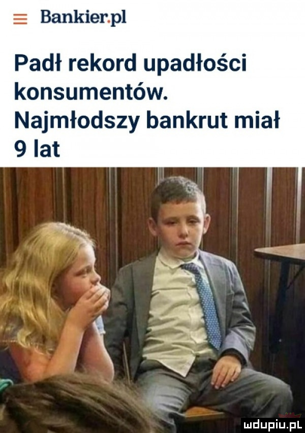 bankier pl padł rekord upadłości konsumentów. najmłodszy bankrut miał   lat