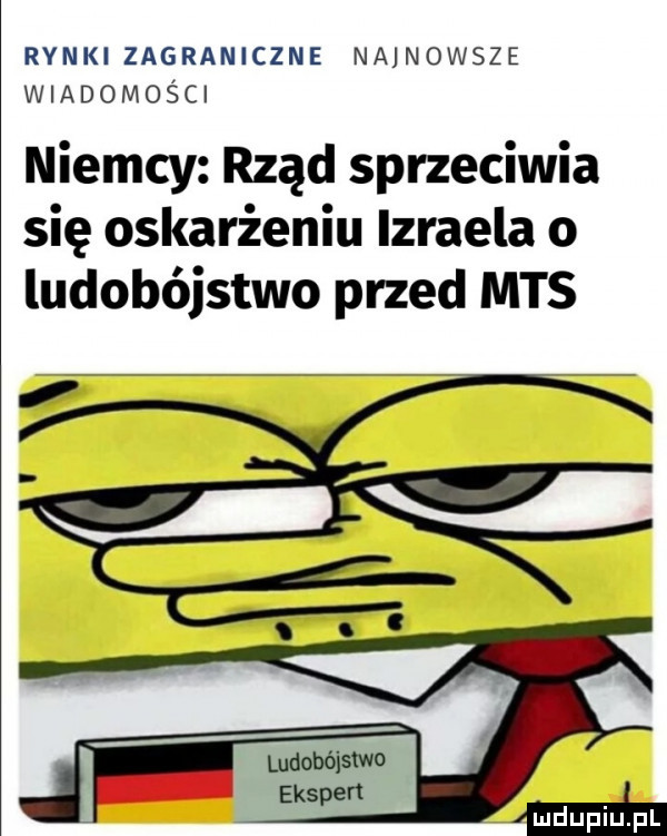 rynki zagraniczne najnowsze wiadomości niemcy rząd sprzeciwia się oskarżeniu izraela o ludobójstwo przed mts