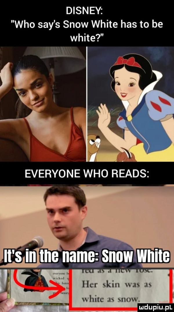 disney who say s snow white has to be white cr skin l hitu n mow