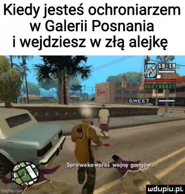kiedy jesteś ochroniarzem w galerii pognania i wejdziesz w złą alejkę sprawokawuleś wnim guggy x r n a. i i u lipiu pl