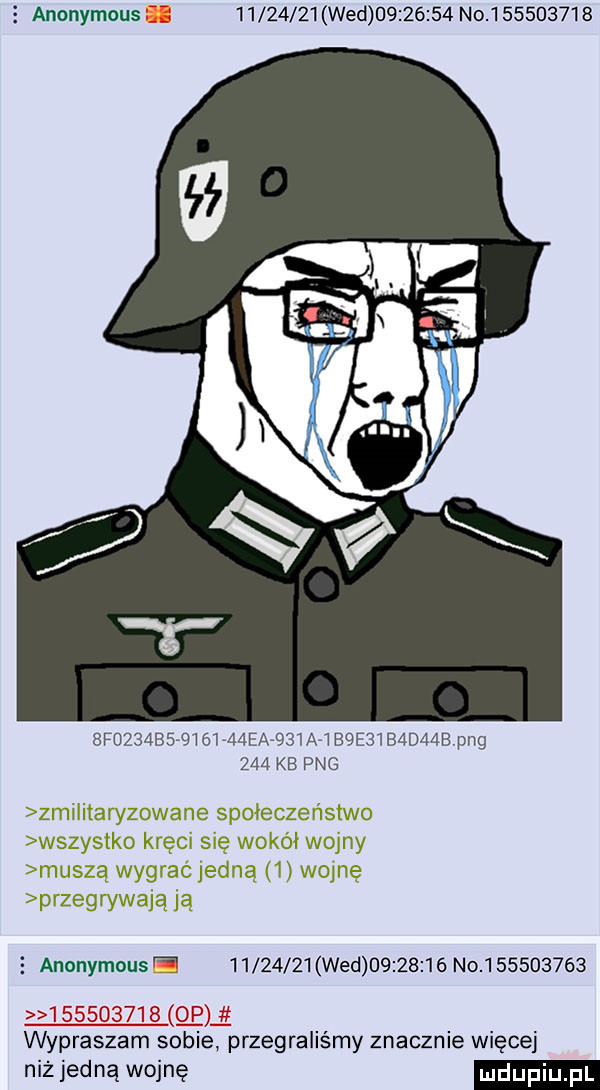 anonymous          wed          no            f              ea    a  bae  badmbpng     kb pbg   anonymous e          wed           no                     em wypraszam sobie przegraliśmy znacznie więcej niż jad ną wojnę