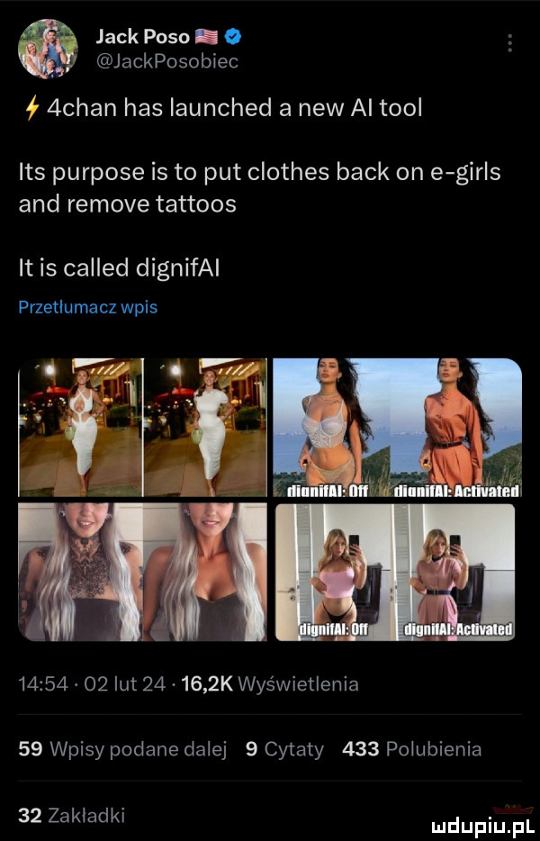 jack paso e jack posobiec ł  chan has launched a naw al tiol ihs purpose is to pat clothes beck on e girls and remove tattoos it is called dignifal przetłumacz wpis          lut        k wyświetlenia    wpisy podane dalej   cytaty     polubienia    zakładki