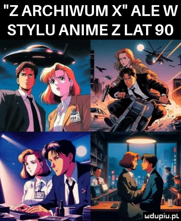 z archiwum x ale w stylu anime z lat