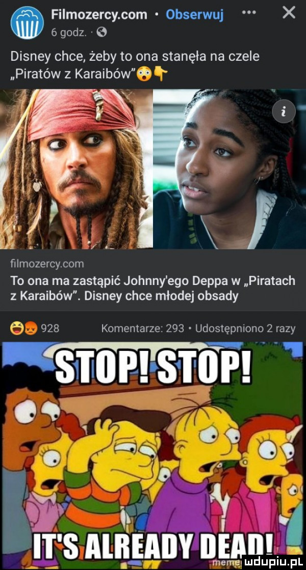 filmozercy com obserwuj x   godz   disney chce żeby to ona stanęła na czele piratów z karaibów t x r j to ona ma zastąpić johnny ego deppa w piratach karaibów. disney chce młodej obsady flimozercycom        komentarze     udostępniono   razy staw s m p oq. abakankami m. abakankami ars albęaily nonna memenmdupqul