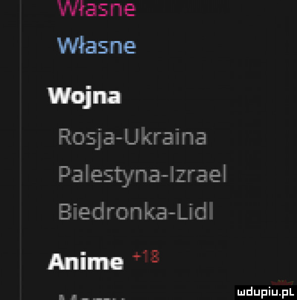 własne własne wojna emisja ukraina palestyna izrael biedron hea lidl