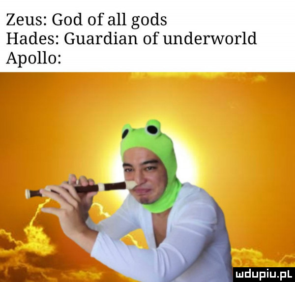 zeus gad of all goes hades gwardian of underworld apollo f. abakankami