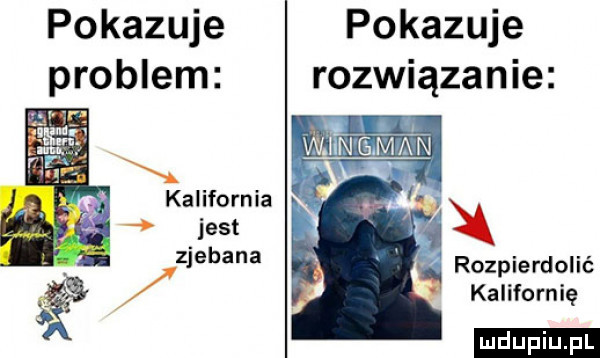 pokazuje pokazuje problem rozwiązanie kalifornia jest zjebana rozpierdolić kalifornię ludu iu. l