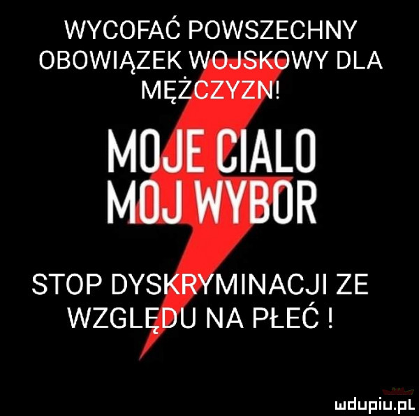 wycofaó powszechny obowiązek wy dla stop dys minucji ze na płeó