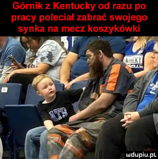 górnik   kentucky od razu po pracy poleciał zabrać swojego