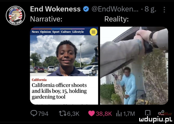 end wokeness o endwoke n.   g. narrative reality w. californiaoftlcmslmms and kilos boy   . holding gardening mul      ma  x