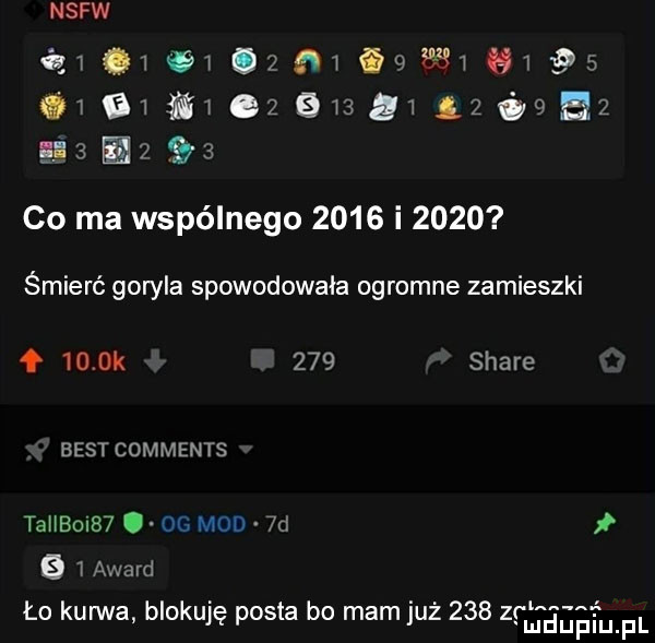 nsfw mew                  ﬂ          é     .    co ma wspólnego      i      śmierć goryla spowodowała ogromne zamieszki     k     stare best comments taiibc b  oe mod  d ł a   award ło kurwa blokuję posta bo mam już     zgaga ga f