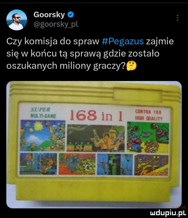 goorsky o goorsky pl czy komisja do spraw pegasus zajmie się w końcu tą sprawą gdzie zostalo oszukanych miliony graczy