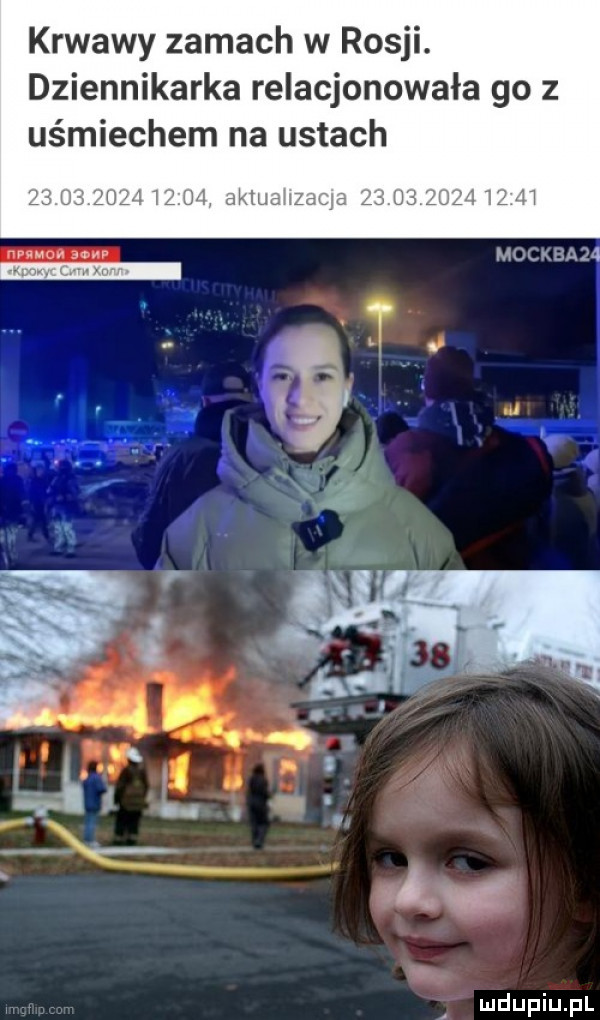 krwawy zamach w rosji. dziennikarka relacjonowała go z uśmiechem na ustach hec. www mag wan