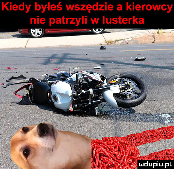 kiedy byłeś wszędzie a kierowcy nie patrzyli w iusterka l