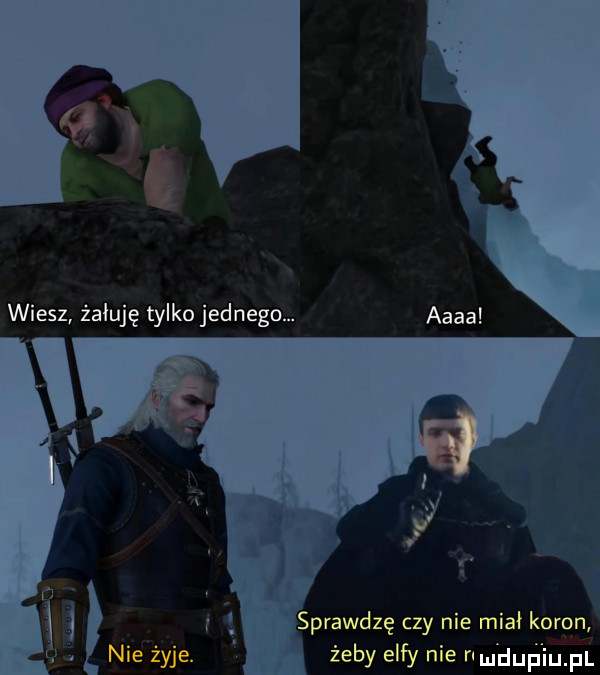 wiesz żałuję tylko jednego. abakankami nie żyje. żeby elfy nie anuńqul