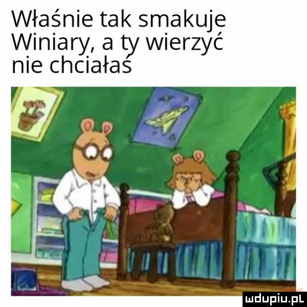 właśnie tak smakuje winiary a ty wierzyć nie chciałas
