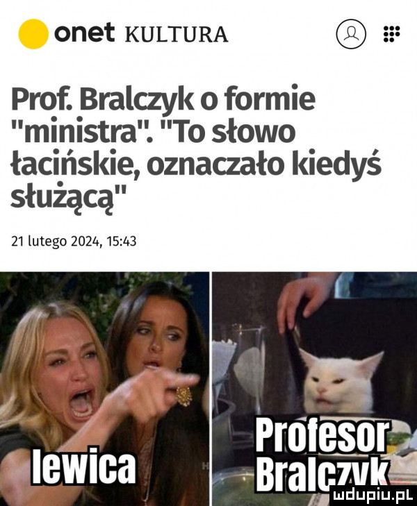 onet kultura a prof. bralczyk o formie ministra. to słowo łacińskie oznaczało kiedyś służącą    lutego    a       brant  vi. ludupiu. pl