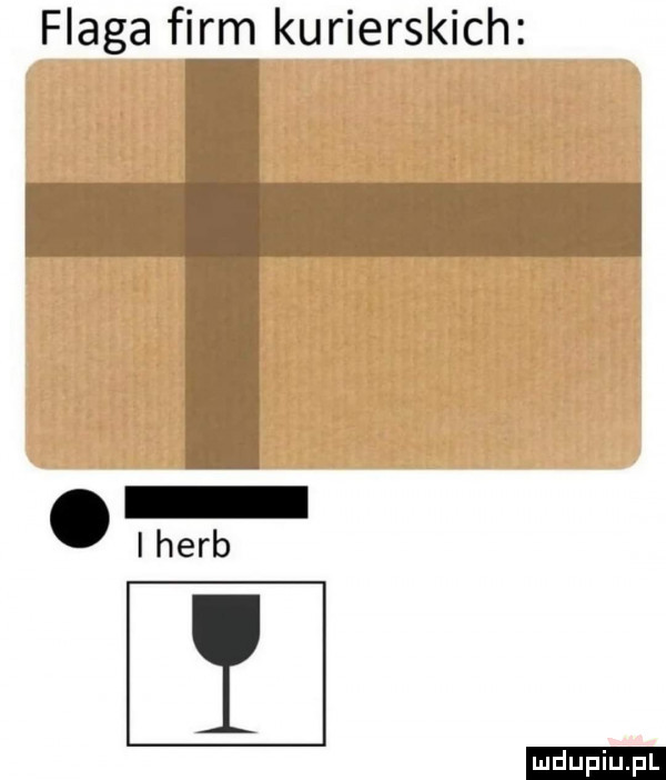 flaga firm kurierskich i herb ludu iu. l