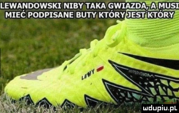 lewandowski niby taka gwiazda alus mieć podpisane buty. ktérvﬂe b kt rv