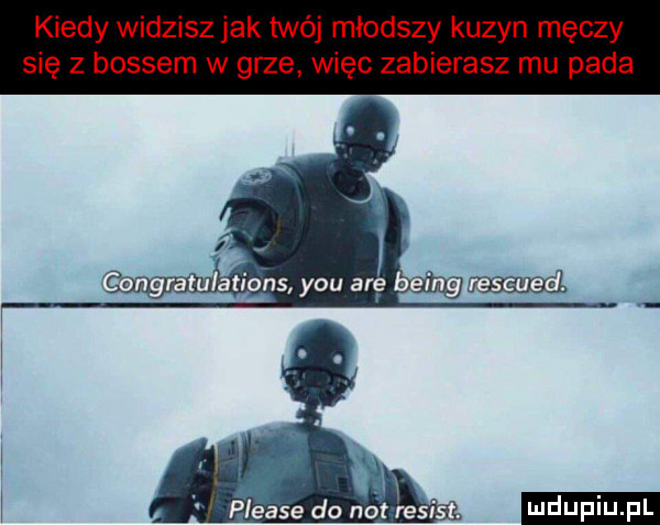 kiedy wudztsz jak tw młodszy zyn męczy się z bossem w grze w c zab rosz mu pada please do not leśist. ludu iu. l