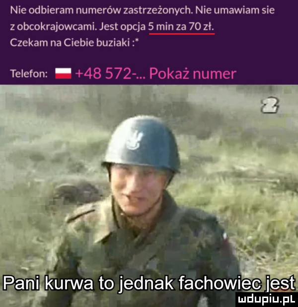 nie odbieram numerów zastrzeżonych. nie umawiam sie z obcokrajowcami. jest opcja   min za    zl. czekam na ciebie buziaki telefon ludupiu. pl