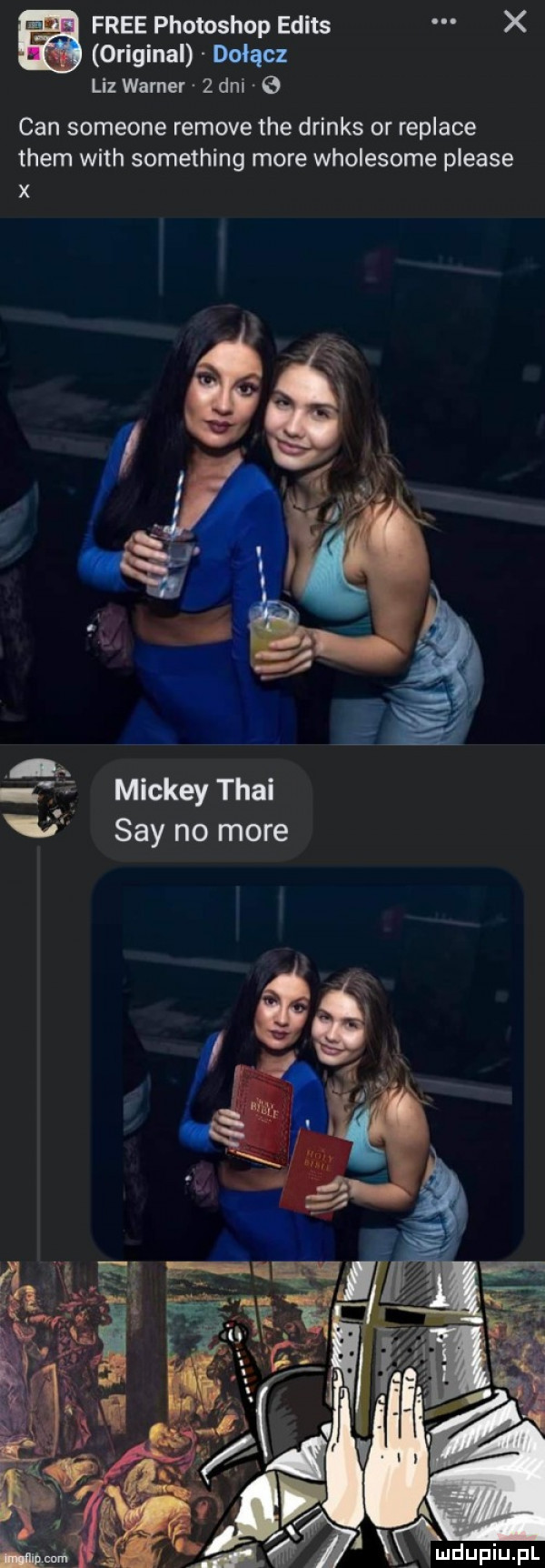 free photoshop edits x original dołącz liz warner   dni cen someone remove tee drinks or replice them with something more wholesome please x mickey thai say no more duciu pl