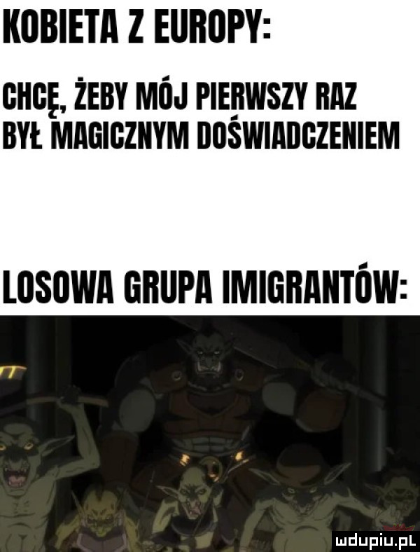 kobieta z eiiiiopy oiioę. żeby moj pierwszy iiiiz bai miioioziiym doświadczeniem losowii oiiiipii imioiiiiiitow