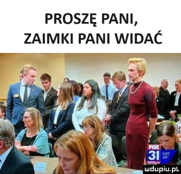 proszę pani zaimki pani widac