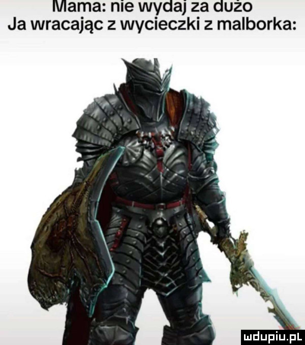 mama nie wydaj za dużo ja wracając z wycieczki z malborka