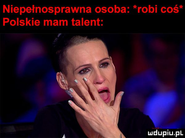niepełnosprawna osoba robi coś polskie mam talent