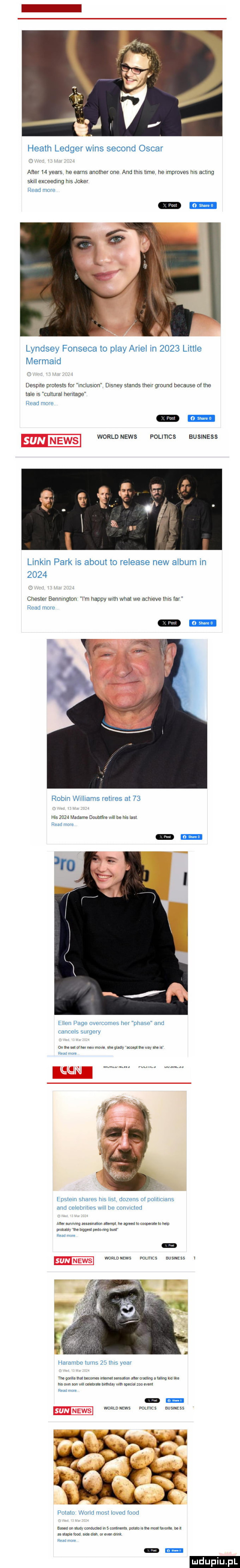heath ledger wins second oscar mar    yeats he earns analne rane and tais ube ne rmpmves ms acllng skull exceedmg ms joker ruad more lindsey fonseca to play ariel in      littré mermaid desulle prolesls var nclusron disney s arras mru ground because orne tale rs cultural neil age ruad more worldnews politlcs business linkln park is abort to release naw album in      chester benmnglon i m happy mm woal we acmeve nas la ruad more robin wllllams retlres a    ne ziu madame mew will te m lasi erren pace overcomes niv phare am cancel surfery mann rm. mmm n. abakankami rs eastern snares ms hal dozens o polrrrcrans and lwów w he r marr  er . ma lmsrwwn arm n agreedmcnnperalewneﬂ mam mime naw m mimntws polrncs mmm r haramie turns    mrs vear  . w r m. mm rrrmr mam w mmm mm w wier. mmuniw mam scms polam wored most lover and ma w mm mmm mmm w adm m mm. mm m