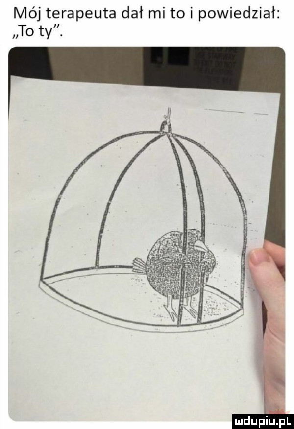 mój terapeuta dał mi to i powiedział to ty