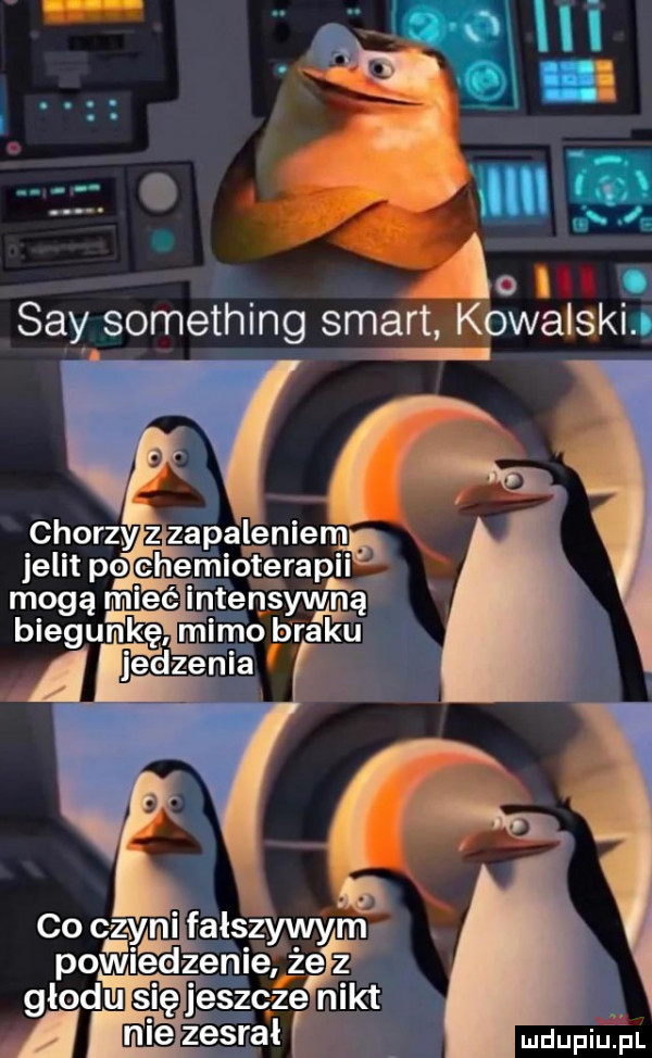 o i say something smart kowalski. r chorzy zapaleniem jelit po chemio t ęrapiu m odą mieć intensywńrgą min    b raku co czyni ywym powiedzenie żarz kt lodu j eszcﬁe n zesrał r