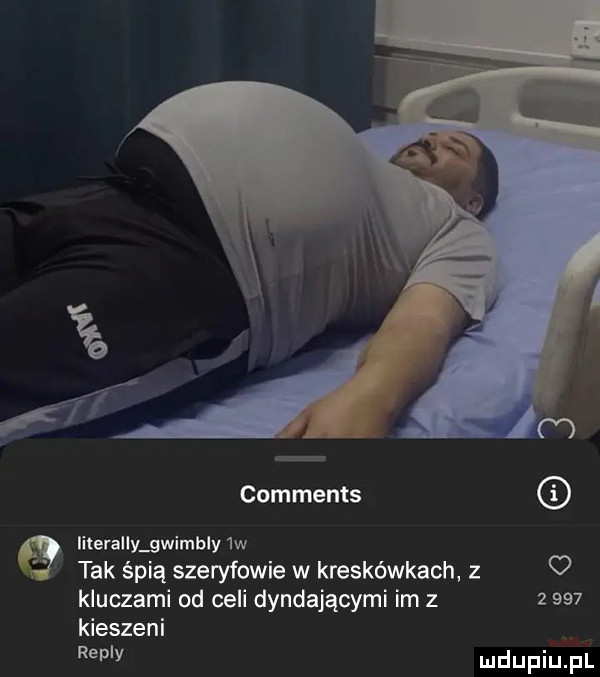 comments literauuwimbly  w tak śpią szeryfowie w kreskówkach z o kluczami od celi dyndającymi im z       kieszeni repry