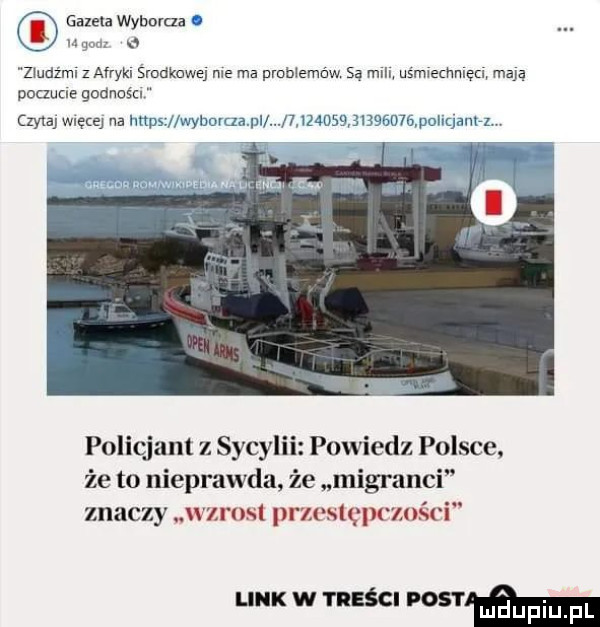 gazela wybolaa o a zmaz ml z afrykl srodkowa me ma pmmemaw są mln usmiechmęci maja poauue gounos n cmbjwięiej na vltps v yh vułani u wzauselzbfbumpqmuaurz v policjant z sycylii powiedz polsce że to nieprawda że migranci znaczy wzrost przeslęlx ziści mm w treści flam