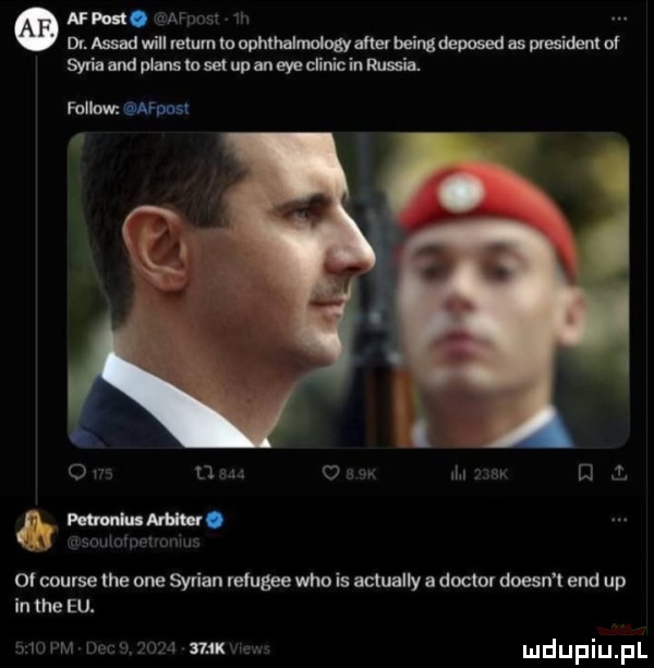 m. n di. mmrl uamlmmumwmumimm syriaandplalumsetnpaneyedinicinm fellow wang o u an o m w ej l fh ff f oi course tee one syrian refugee who is actual y a doktor doesn t end up in tee eu. uwm w mm mm