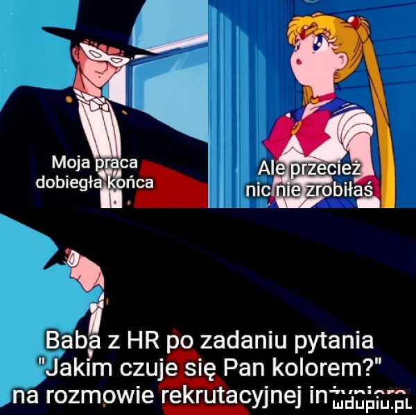 a z hr po zadaniu pytania jakim czuje si pan kolorem na rozmowie rekrutacyjnej i manga a bab