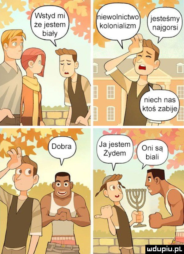 wstyd ml że jestem biały niewolnictwo kolonializm jesteśmy najgorsi mech nas ktoś zabije