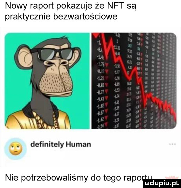 nowy raport pokazuje że nat są praktycznie bezwartościowe definitely human nie potrzebowaliśmy do tego rapoamm