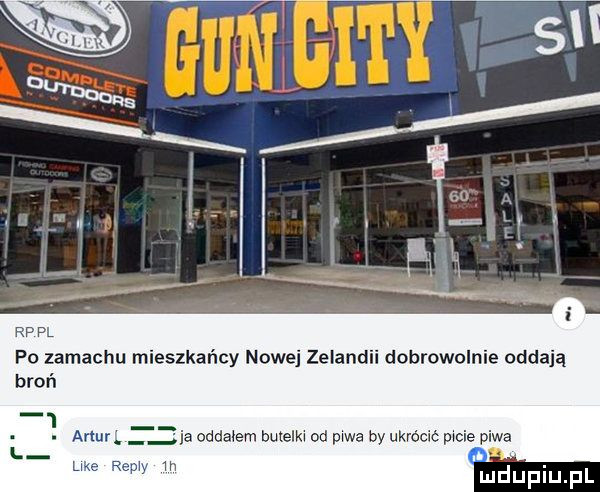 rppl po zamachu mieszkańcy nowej zelandii dobrowolnie oddają broń. artur. zje oddałem butelki od piwa by ukrócić pnie piwa l w