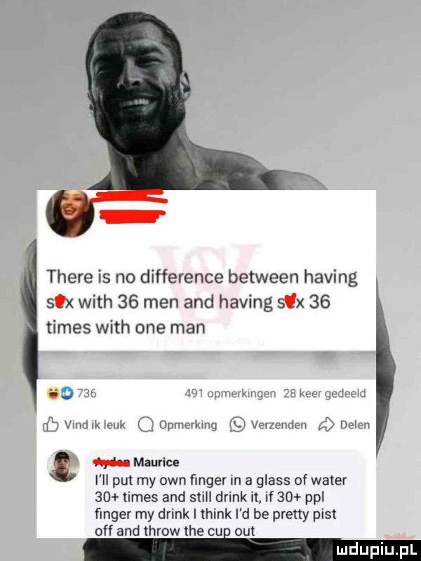 thebe is no difference between haking sax with    men and haking sax    times with one man id   ming i i i jb viiidikieuk g upmmking verzendeu a deieii qui maurice i ll pat my ozn ﬁnger in a glass of wader    times and stlil drink rt if    ppl finder my drink i think i d be pratty past off and throw tee cgi out