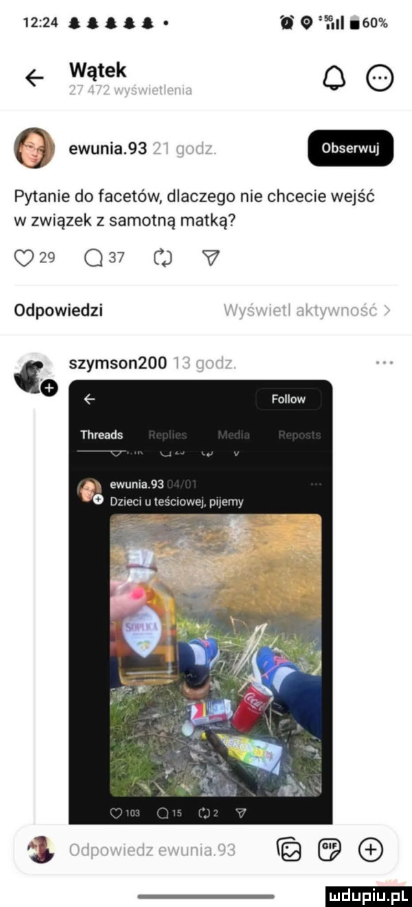 aaa. uwm    wątek o gn ewunia    pytanie do facetów dlaczego nie chcecie wejść w związek z samotną matką     q   cj v odpowiedzi szymson    o threads i ewuma      dzwcmte we mamy