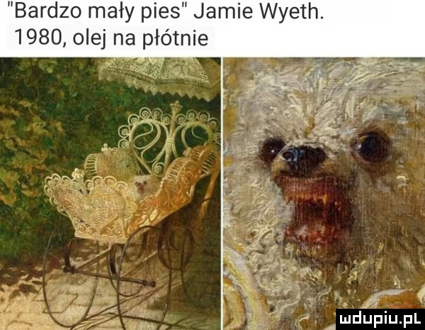 bardzo mały pies jamie wyeth.      olej na płótnie w mdljpiupl